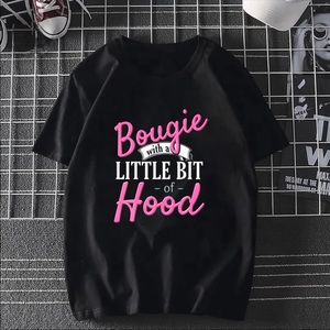 Nice comfortable T-shirt. 100% cotton.